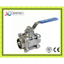 China Factory 3 PC Screwed End NPT 2000wog Ball Valve